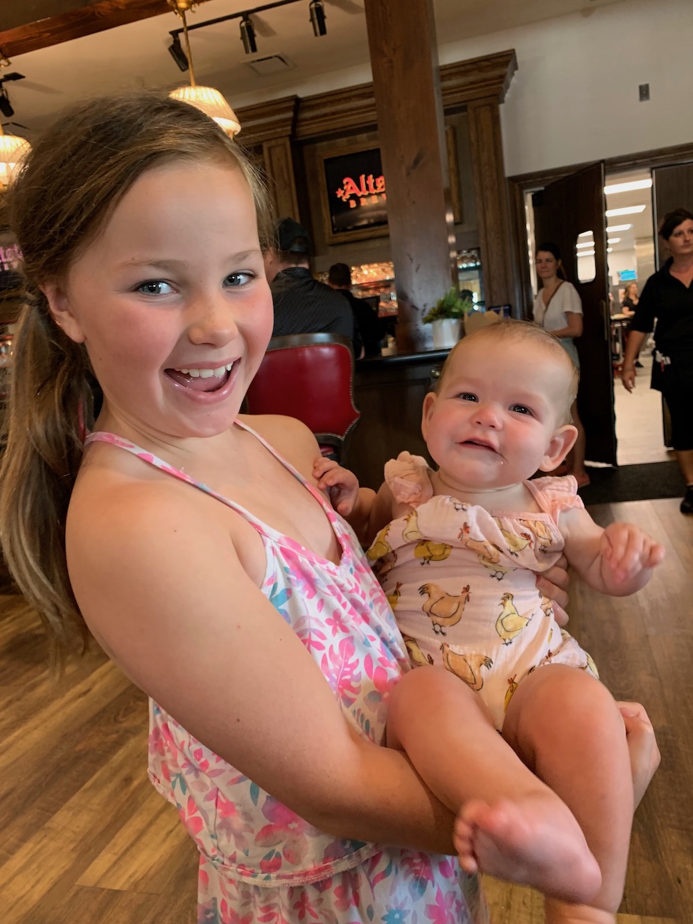Libby with baby Scout